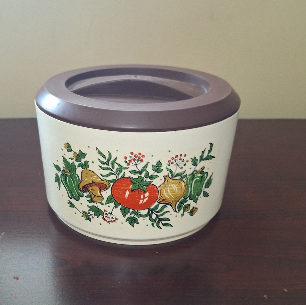 Vintage Sterilite Spice Of Life Vegetable Plastic Canister